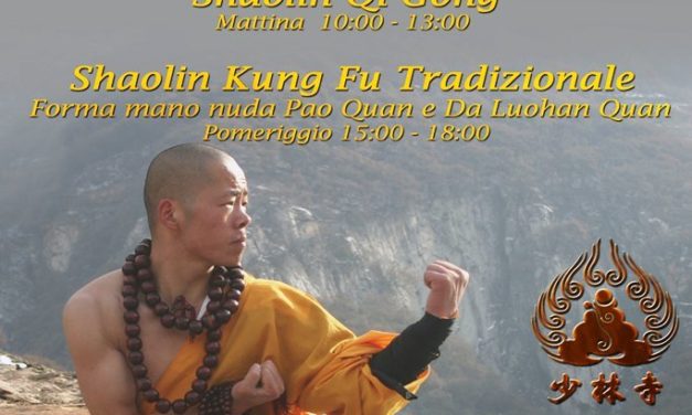 Stage Shaolin Kung Fu e Shaolin Qi Gong – Milano il 19 febbraio 2017