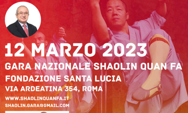 Gara nazionale Shaolin 12 marzo 2023 a Santa Lucia per Memorial Luigi Amadio